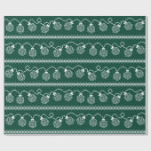 RPGライト(緑) | ファンタジー卓上ゲーマーサイコロ ラッピングペーパー (フラット)