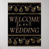 RPGライト | 金ゴールドファンタジーテーブルトップゲーマーウェルカム ポスター (正面)