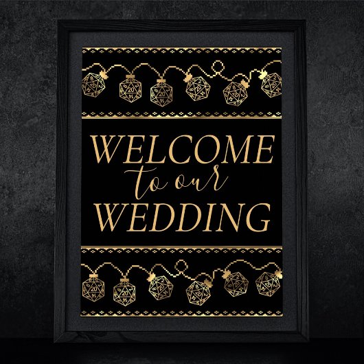 RPGライト | 金ゴールドファンタジーテーブルトップゲーマーウェルカム ポスター