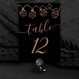 RPGライト | 銅ファンタジー卓上ゲーマーサイコロ テーブルナンバー