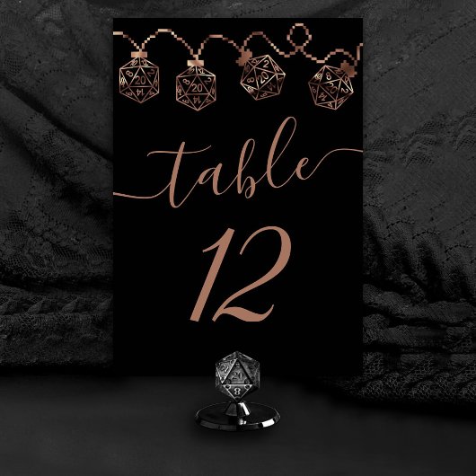 RPGライト | 銅ファンタジー卓上ゲーマーサイコロ テーブルナンバー