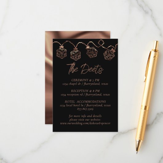 RPGライト | 銅ファンタジー卓上ゲーマー詳細 エンクロージャーカード (正面/裏面インサイチュ)