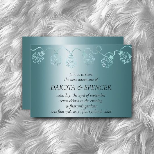 RPGルクース | アクアシェンテーブルトップゲーマーサイコロライト 招待状