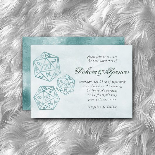 RPGルクース | アクアスモークファンタジー卓上ゲーマーサイコロ 招待状