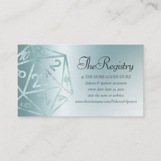 RPGルクース | アクアファンタジーテーブルトップゲーマーレジストリ エンクロージャーカード (正面)