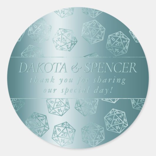 RPGルクース | アクアファンタジー卓上ゲーマーカスタムー ラウンドシール (正面)