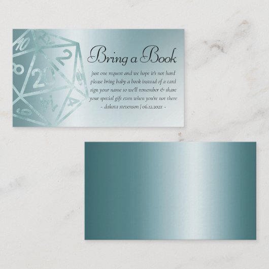 RPGルクース | アクアファンタジー卓上ゲーマーベビーブック エンクロージャーカード (正面/裏面)