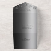 RPGルクース | オニックスシェンファンタジーテーブルトップゲーマーサイコロ オールインワン招待状 (外側)