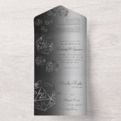 RPGルクース | オニックスシェンファンタジーテーブルトップゲーマーサイコロ オールインワン招待状 (内側)