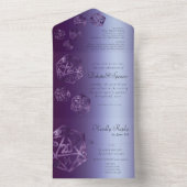 RPGルクース | バイオレットファンタジーテーブルトップゲーマーエントリー オールインワン招待状 (内側)