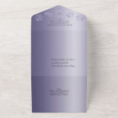 RPGルクース | パープルファンタジーテーブルトップゲーマーエントリー オールインワン招待状 (外側)