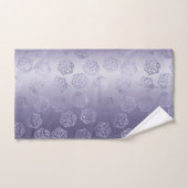 RPGルクース | パープルファンタジーテーブルトップPnPゲーマーサイコロ バスタオルセット (ハンドタオル)