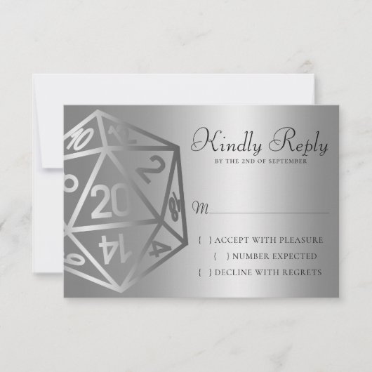 RPGルクース | ファンタジーシェンテーブルトップレトロゲーマーサイコロ 出欠カード (正面)