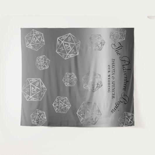 RPGルクース | ファンタジーレトロ卓上ゲーマーバックグラウンド タペストリー (正面(横))