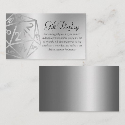 RPGルクース | ファンタジー卓上ゲーマーギフトディスプレイ エンクロージャーカード (正面/裏面)