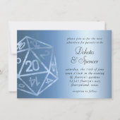 RPGルクース | ブルーシェンファンタジー卓上ゲーマーサイコロ 招待状 (正面)