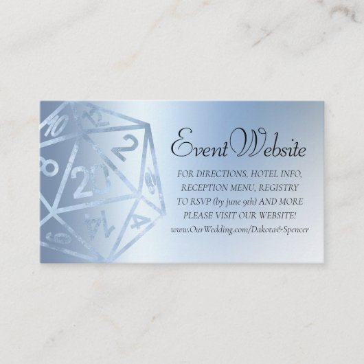 RPGルクース | ブルーファンタジー卓上ゲーマーウェブサイト エンクロージャーカード (正面)