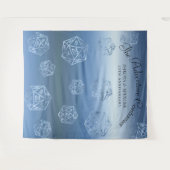 RPGルクース | ブルーファンタジー卓上ゲーマーフォトブース タペストリー (正面(横))