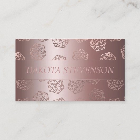 RPGルクース | マウヴファンタジーテーブルトップゲーマーブランディング 名刺 (正面)