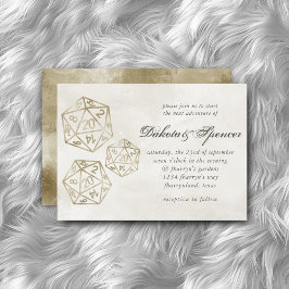 RPGルクース | 金ゴールドスモークファンタジー卓上ゲーマーサイコロ 招待状