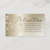 RPGルクース | 金ゴールドファンタジー卓上ゲーマーウェブサイト エンクロージャーカード (正面)