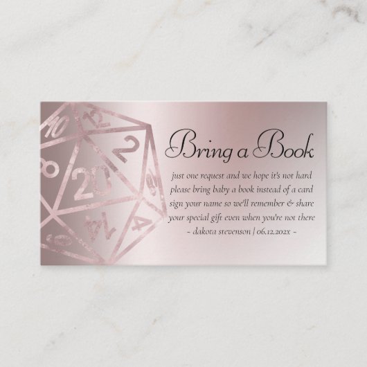 RPGルクース | Mauveファンタジーテーブルトップゲーマーサイコロブック エンクロージャーカード (正面)