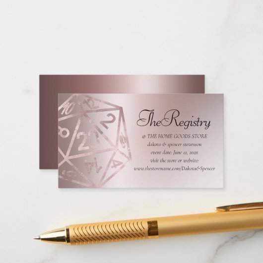 RPGルクース | Mauveファンタジーテーブルトップゲーマーレジストリ エンクロージャーカード (正面/裏面インサイチュ)