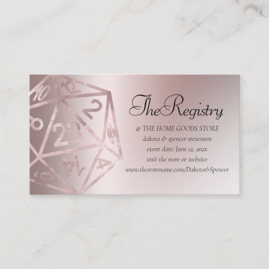 RPGルクース | Mauveファンタジーテーブルトップゲーマーレジストリ エンクロージャーカード (正面)