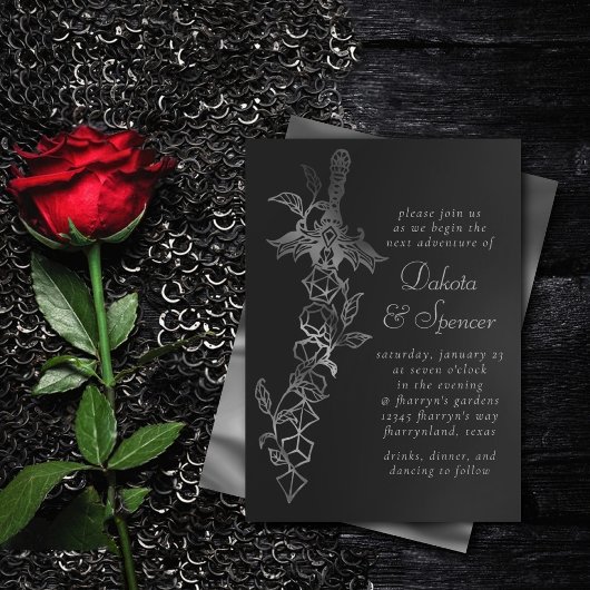 RPG剣 | ファンタジーテーブルトップレトロPnPゲーマーサイコロ 招待状