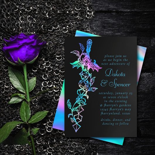 RPG剣 | ホロシェンファンタジーテーブルトップゲーマーサイコロ 招待状