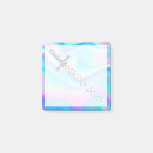 RPG剣 | ホロファンタジーテーブルトップPnPゲーマーサイコロ ポストイット (正面)