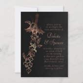 RPG剣 | 銅ファンタジー卓上ゲーマーサイコロ 招待状 (正面)