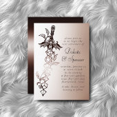 RPG剣 | 銅ファンタジー卓上ゲーマーサイコロ 招待状