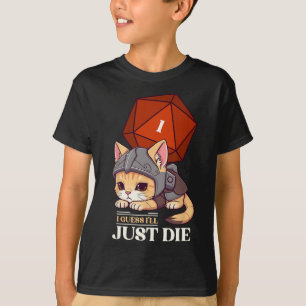 RPG猫多分死ぬダイシー猫ダメユニ大人子供 Tシャツ