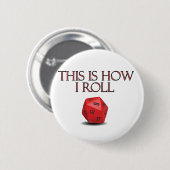 RPG転がのおもしろいサイコロ 缶バッジ (正面&裏面)