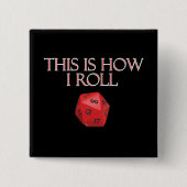 RPG転がのおもしろいサイコロ 缶バッジ (正面)