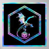 RPG龍 | ホロファンタジーテーブルトップPnPゲーマーサイコロ ポスター (正面)