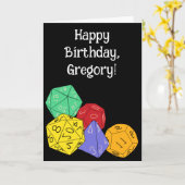 RPG ゲーム用ダイス、ボード、ファンタジー ゲーム パーソナライズ カード (黄色い花)