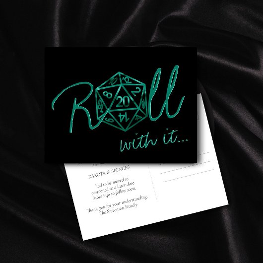 RPG ダイス | エメラルド テーブルトップ ゲーマー 日程変更 ポストカード