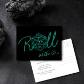 RPG ダイス | エメラルド テーブルトップ ゲーマー 日程変更 ポストカード