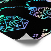 RPG ライト | ホロファンタジー テーブルトップ ゲーマー歓迎 ポスター (角)