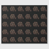 RPG Crit AF | カッパーファンタジーテーブルトップゲーマー ダイス ラッピングペーパー (フラット)