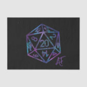 RPG Crit AF | ネブラユニバース テーブルトップゲーマー ダイス 薄葉紙 (正面)