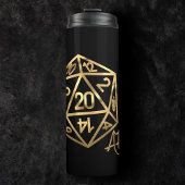 RPG Crit AF | Gold Retro Tabletop Roleplayer Dice タンブラー