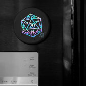 RPG Crit AF | Holo Retro PnP Tabletop Gamer Dice マグネット