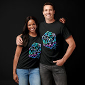 RPG Crit AF | Holo Retro Tabletop Role Player Dice Tシャツ