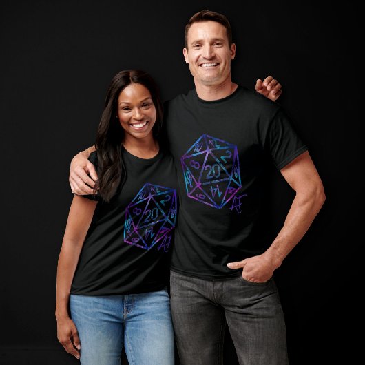 RPG Crit AF | Nebula Tabletop PnP Role Player Dice Tシャツ