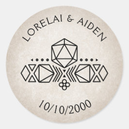 RPG D20ゲーマー結婚ズ ラウンドシール