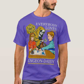 RPG D20サイコロDungeon-Daddyファンタジーペンと紙 Tシャツ