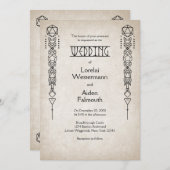 RPG D20 Any Color Gamer 結婚's 招待状 (正面/裏面)